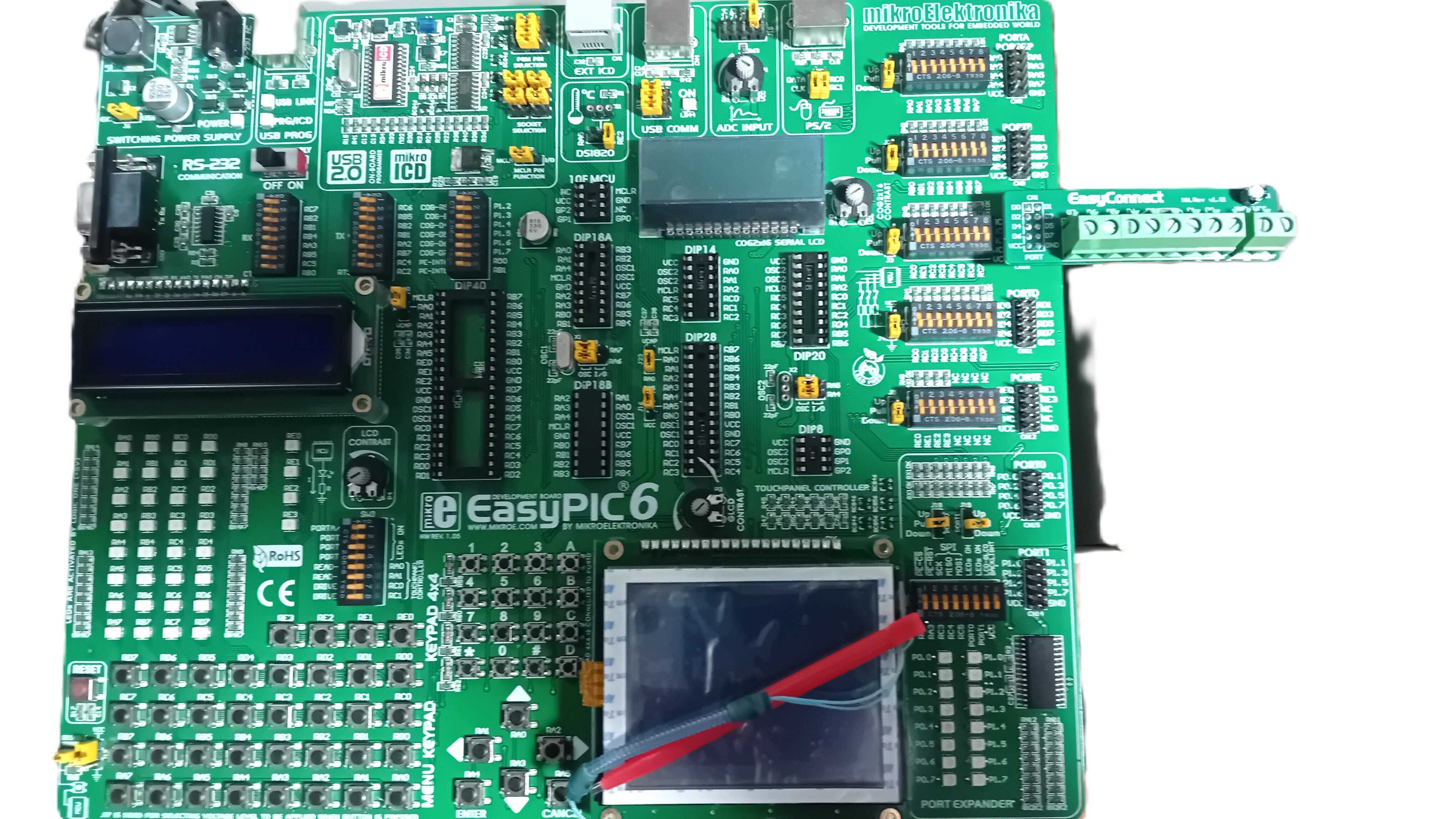 Placa de Desenvolvimento EASYPIC 6 - Mikroelektronica