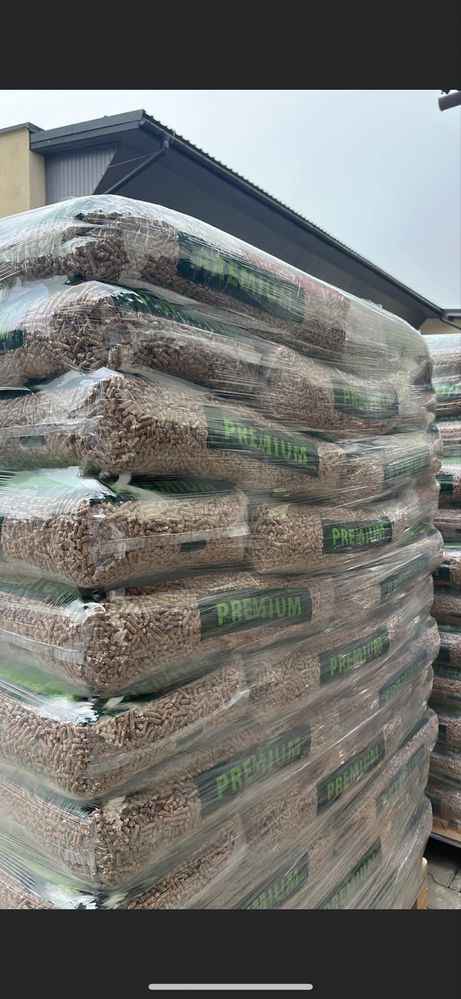 PELLET pelet sosna, świerk (JASNY) 15kg 6mm worki lub big bagi