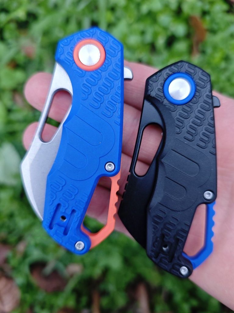 МКМ Isonzo Hawkbill blue FRN, мини нож , яркий брелоки edc