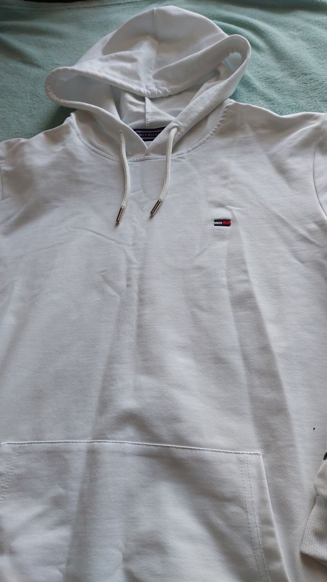 Bluza biała z kapturem r.xl  Tommy Hilfigier