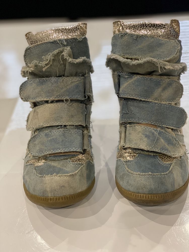 Buty sneakersy jak Isabell Marant jeansowe rozm 36 dl wkładki 23-24