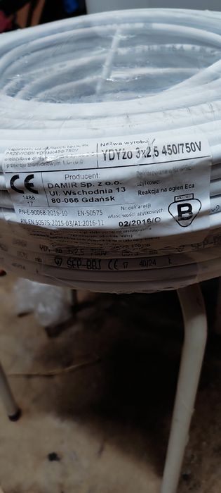 Kabel 5x1.5 i 3x2.5 3x1.5 okrągły i plaski