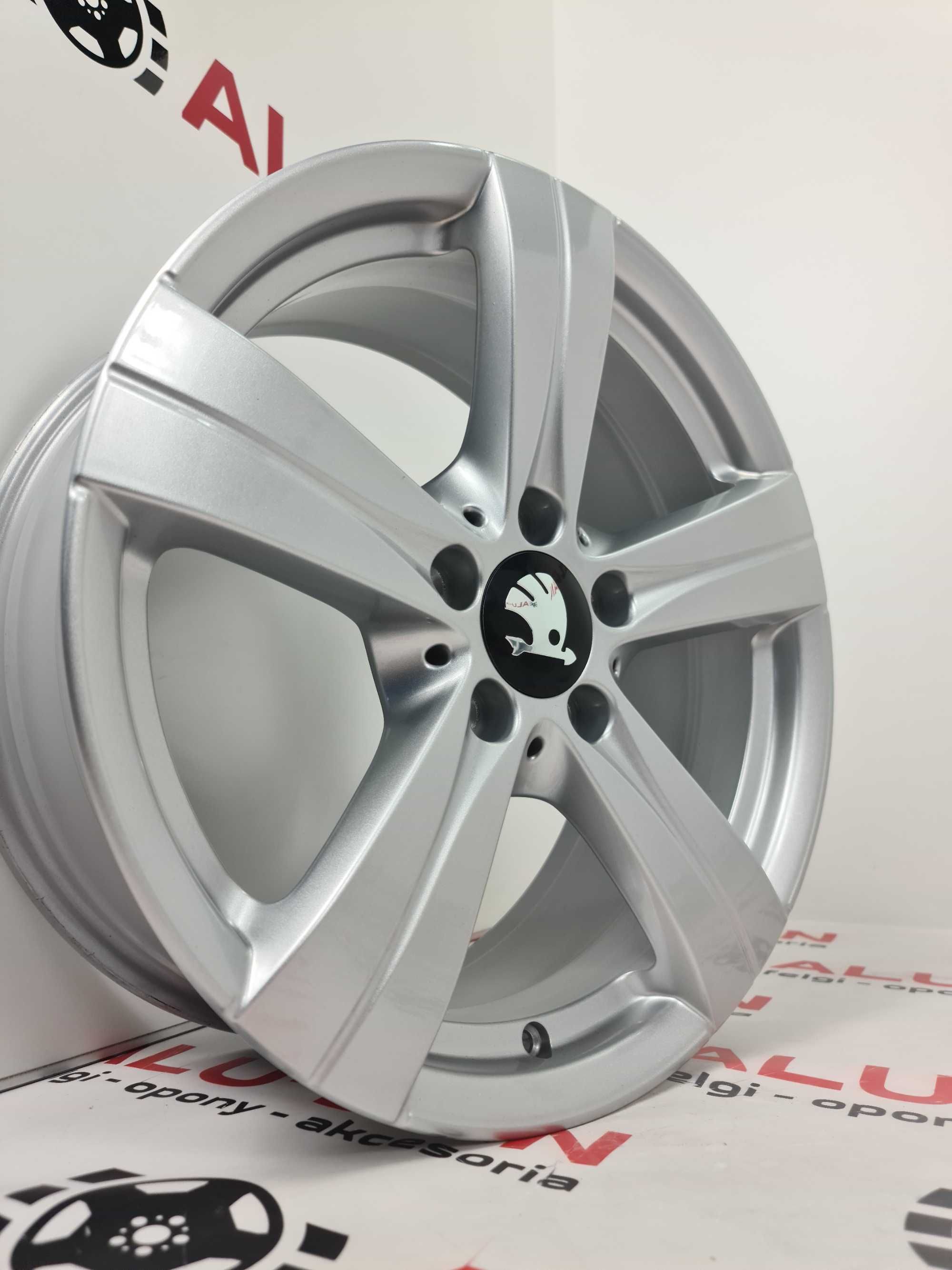 NOWE/DEMO Alufelgi SKODA 17" 5x112 Karoq. Octavia. Superb.Yeti Srebrne