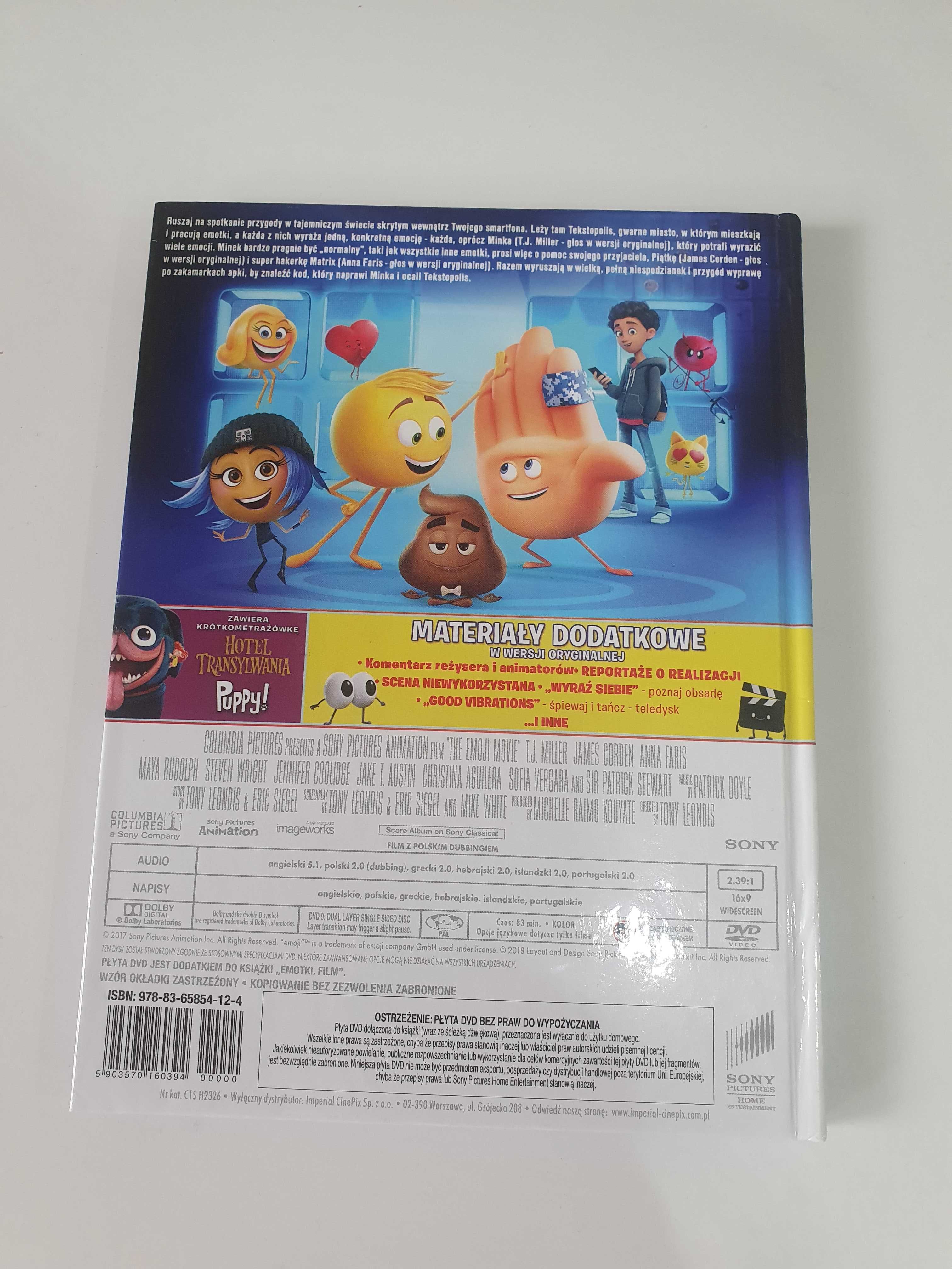 Emotki film dvd,ksiazka