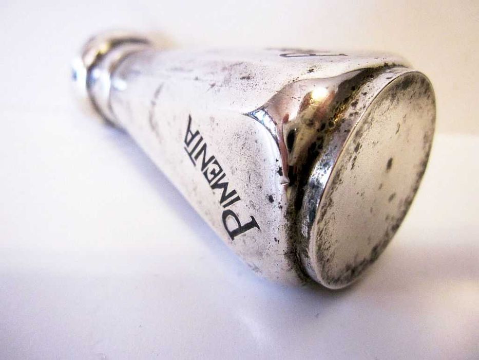 antigo paliteiro em prata portuguesa contrastada