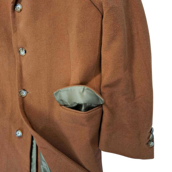 Heine Płaszcz męski Camel Wełna Kaszmir brązowy L XL 50 wełny kaszmiru