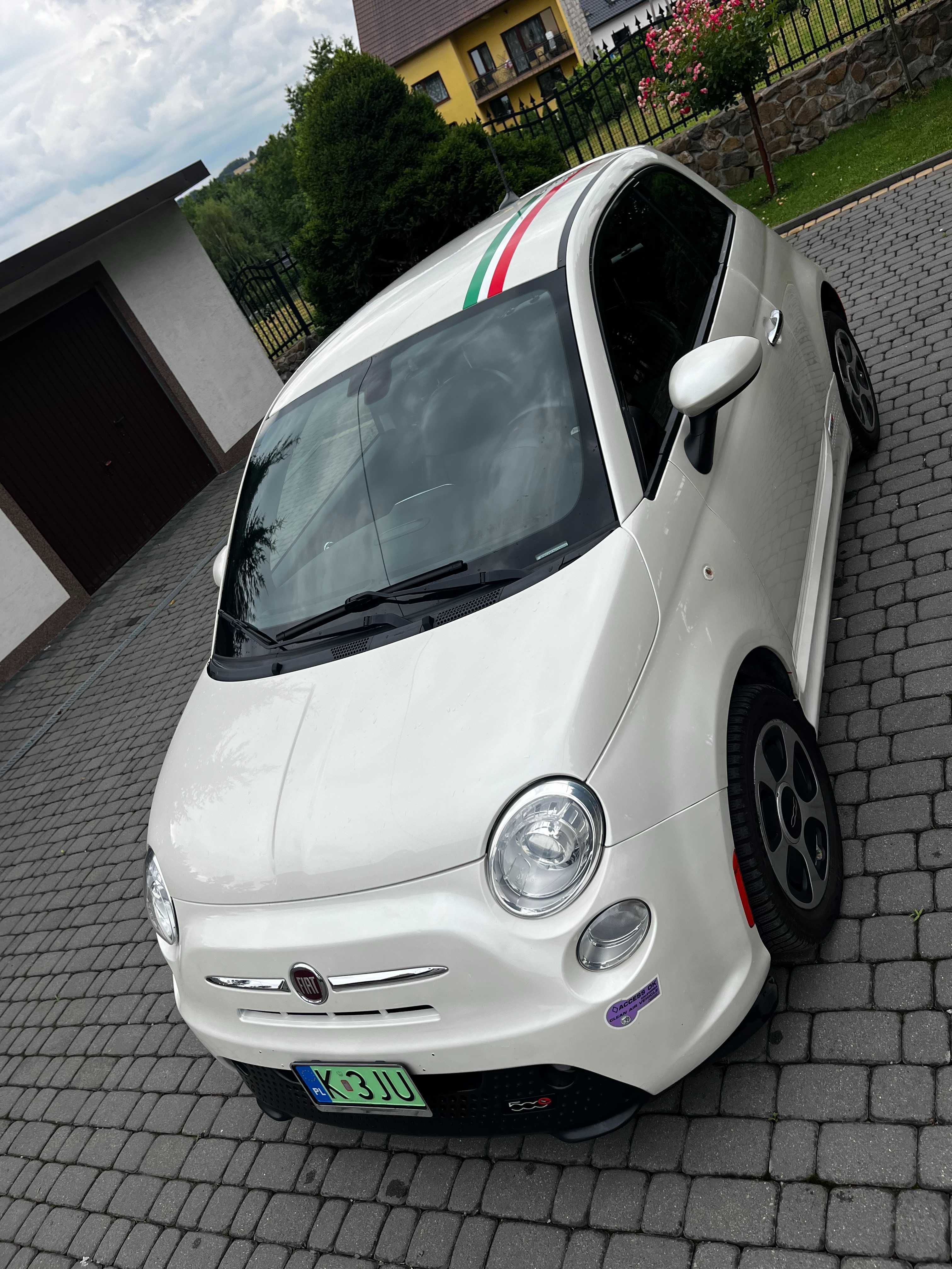 Fiat 500e Elektryczny | Biała Perła | Klimatyzacja | Mocna Bateria |