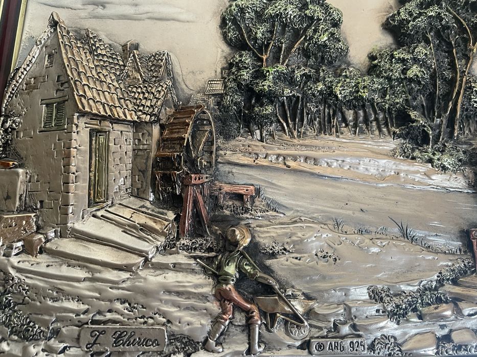 Картина срібло Італія колекційна