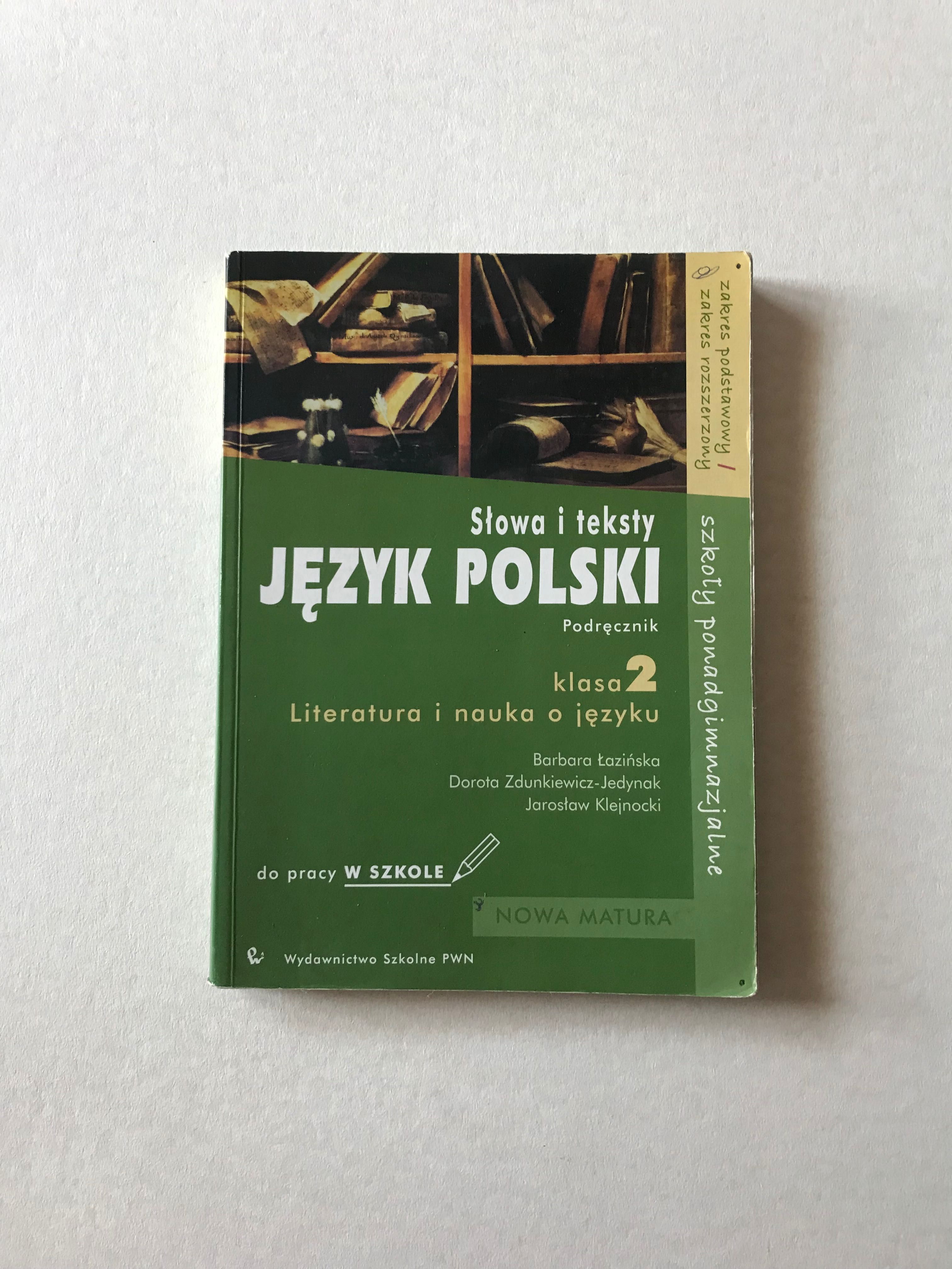 Podręczniki: Historia-Spotkanie z kulturą, Język Polski-Słowa i teksty