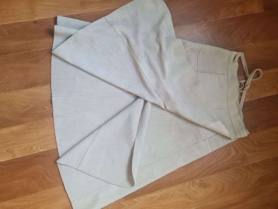 Замшева Спідниця  на  запах.