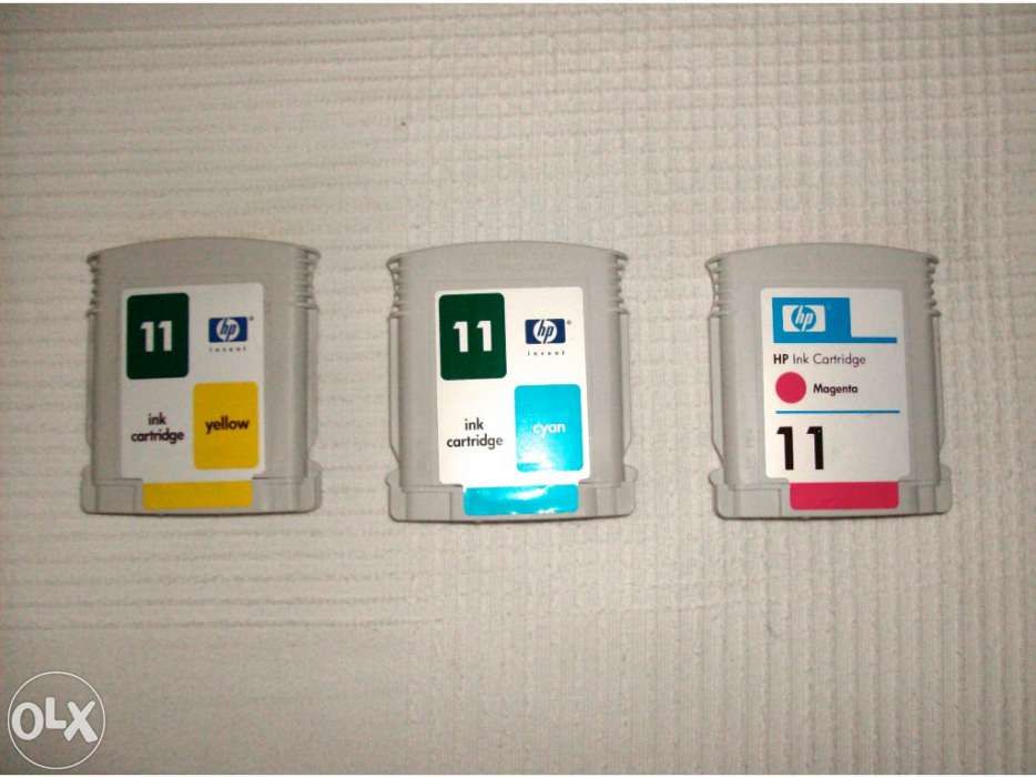 3 Tinteiros HP fora de prazo bons para recarregar