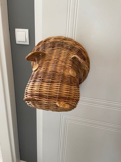 Ozdoba - Hipopotam wiklinowy Zara Home
