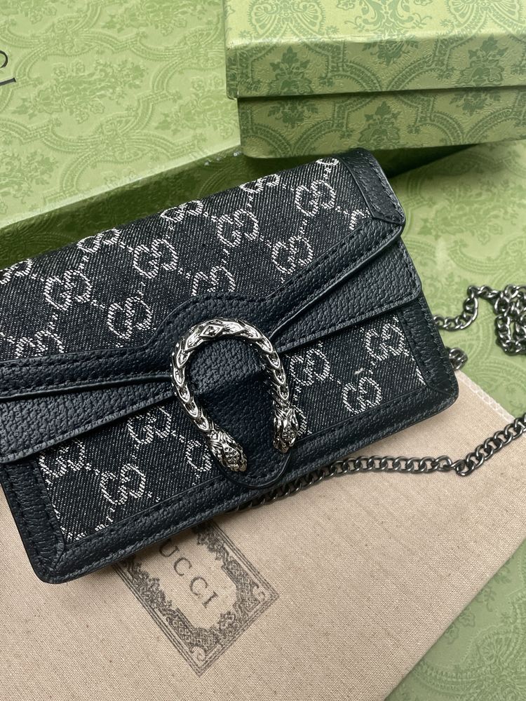 GUCCI Dionysus denim mini bag/ mała torebka GUCCI