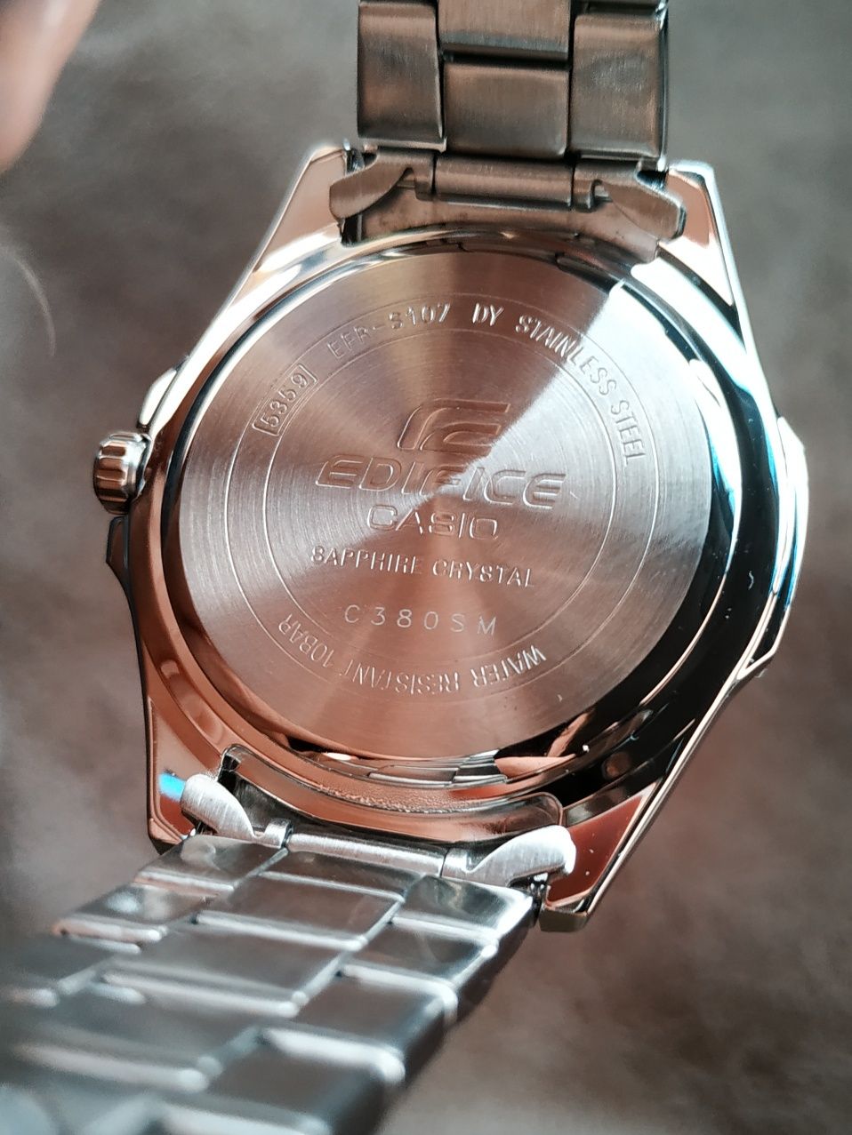 Годинник Casio EFR-S107D-1AV Оригінал Гарантія Сапфір Часы мужские