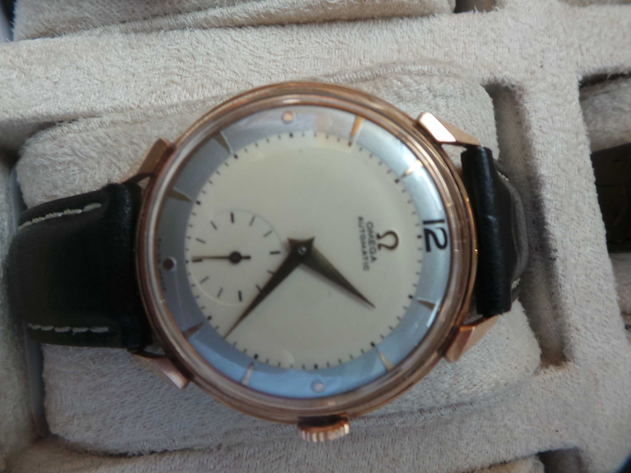 Złoty zegarek omega automat 18k