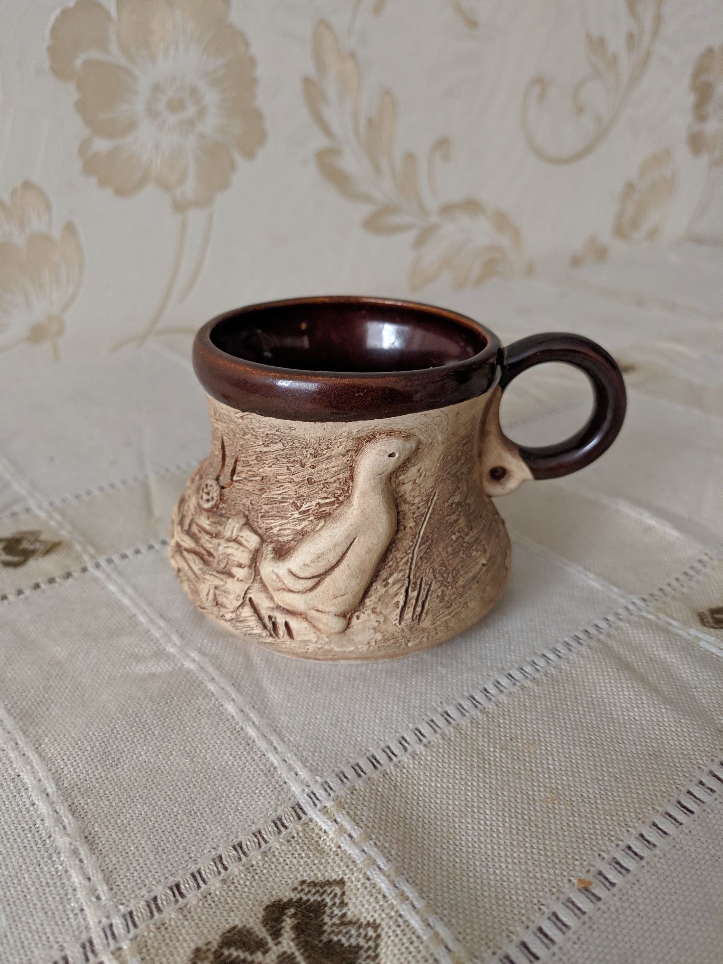 Чашка Карпати глиняна кружка