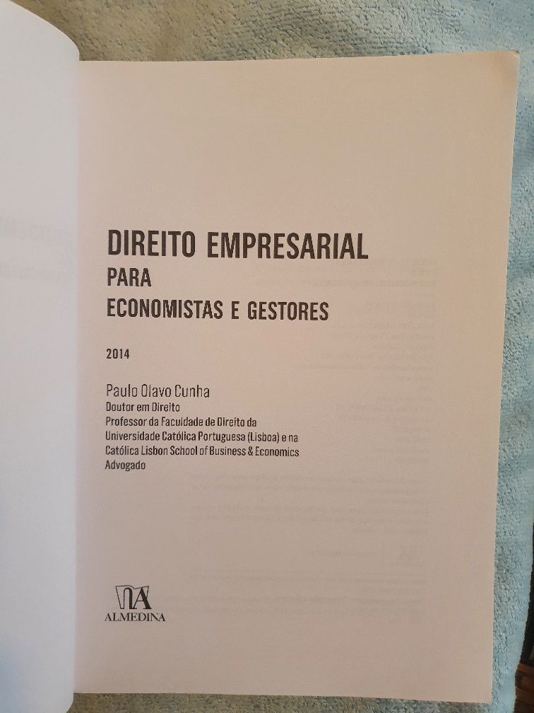 Livro Direito Empresarial de Paulo Olavo Cunha