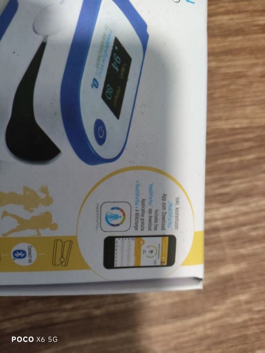 Silvercrest pulsoksymetr napalcowy z bluetooth nowy