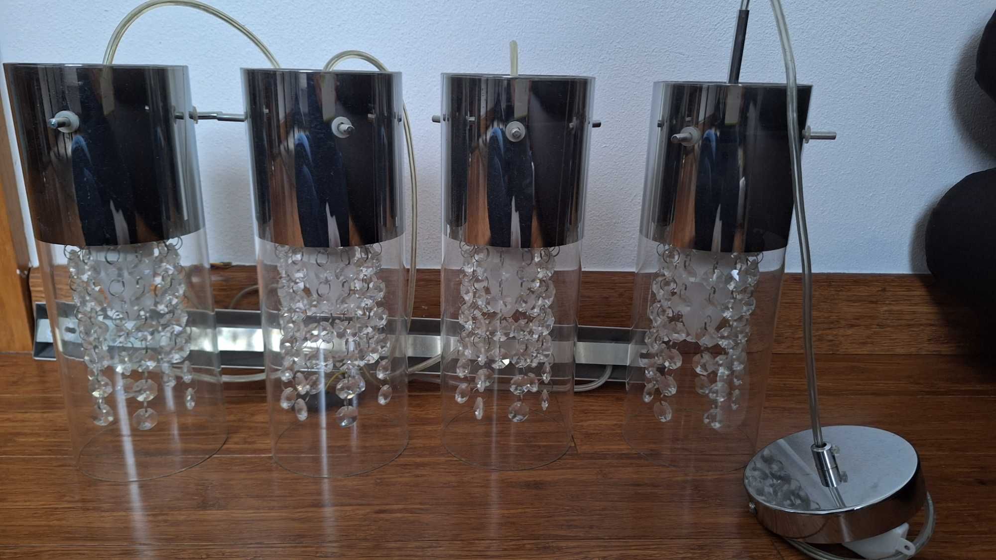 Lampy do salonu+jadalni, 3-punktowa plus 1-punktowa