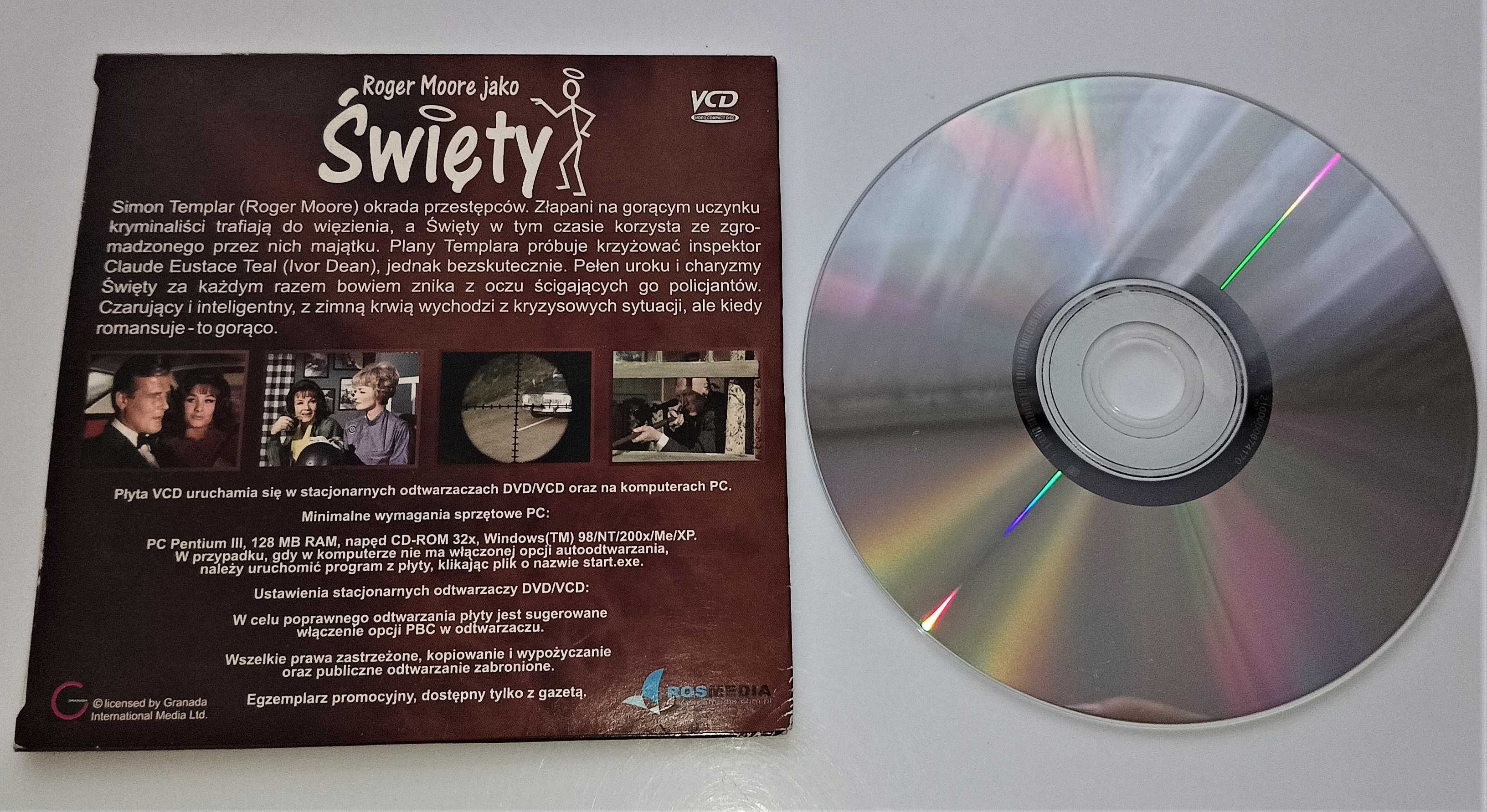 Święty Szybkie Kobiety Roger Moore film płyta VCD