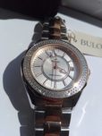 Женские часы 136 бриллиантов 2/3 карат- Bulova 98R163 точность 262 кГц