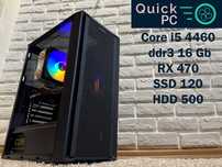 Гарантія! i5 4460, rx 470, ssd, hdd 500 игровой компьютер ігровий ПК