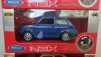 Auto autko maluch fiat 126p metalowy granatowy 1:34