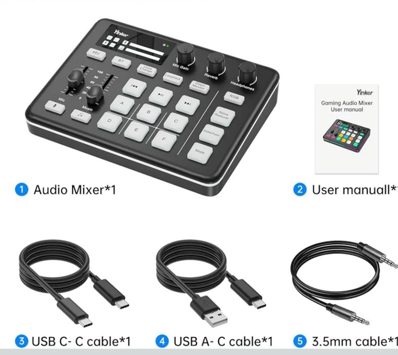 Игровой аудиомикшер SINWE G1, RGB-аудиоинтерфейс с профессиональным пр