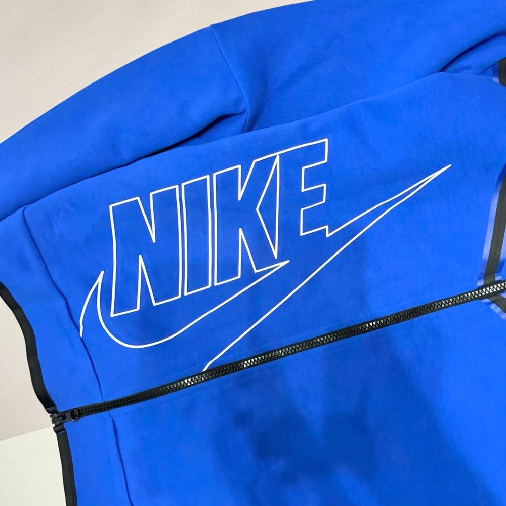 Нова кофта Nike Tech Fleece синя чоловіча Nsw Л розмір