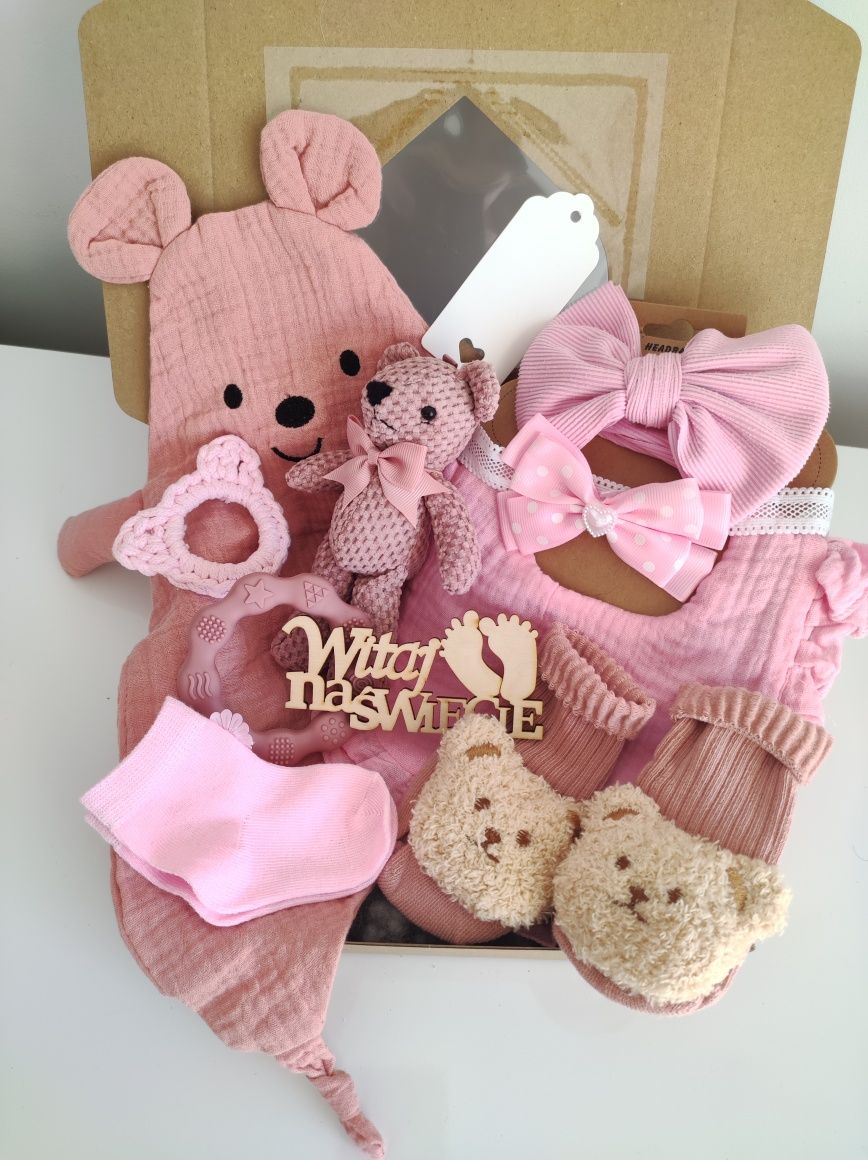 Zestaw Prezentowy baby shower narodziny chrzest prezent baby box