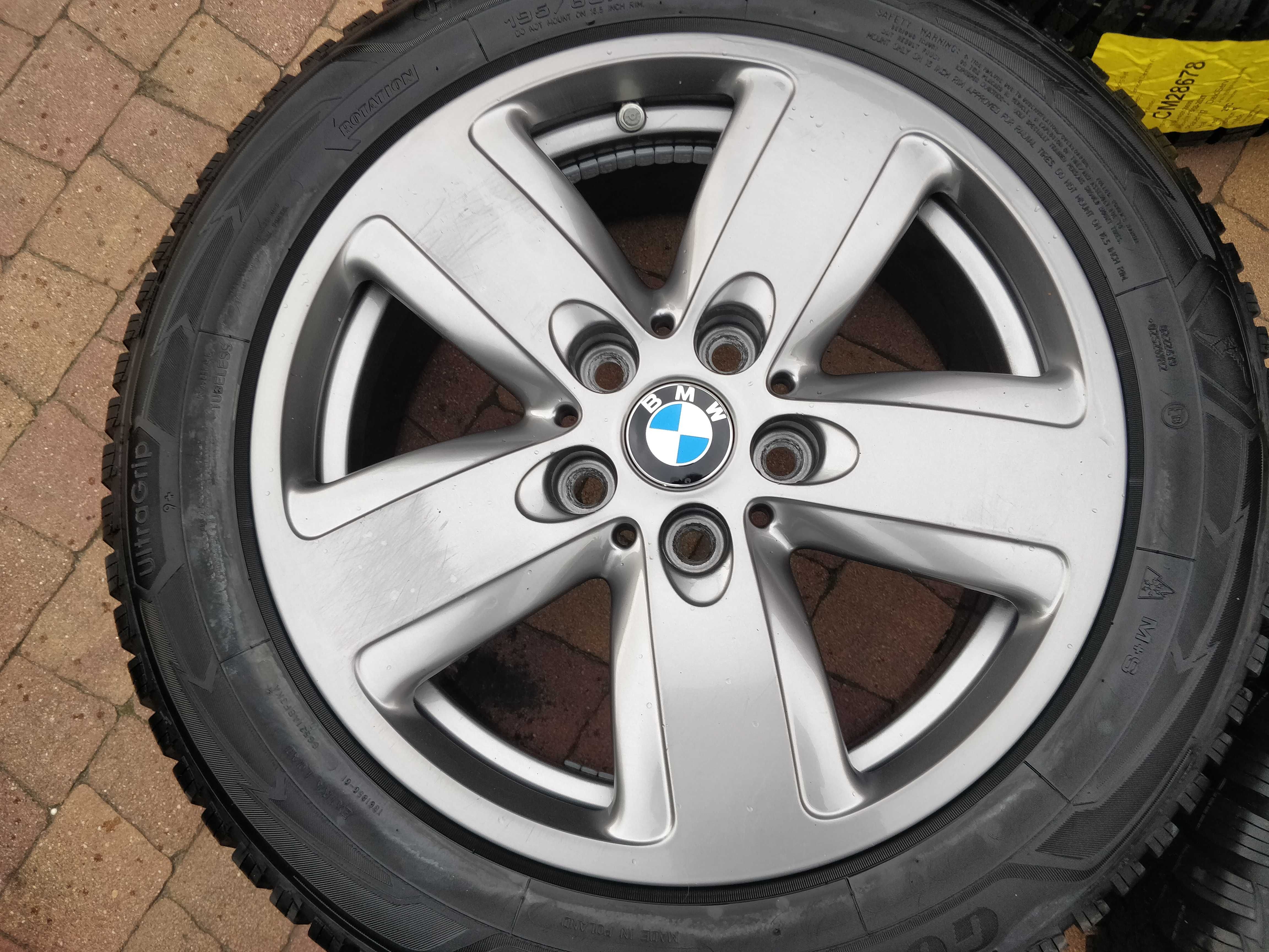 3114. Koła zimowe BMW 2 F45 5x112 ET47 205/60/16 8.5mm 2023r jak nowe