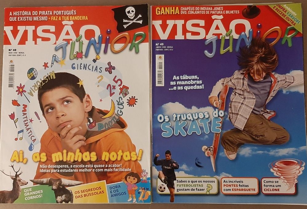 48 Revistas Visão Júnior - de 2004 a 2008 - Atenção colecionadores