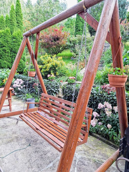 Meble ogrodowe+huśtawka gratis