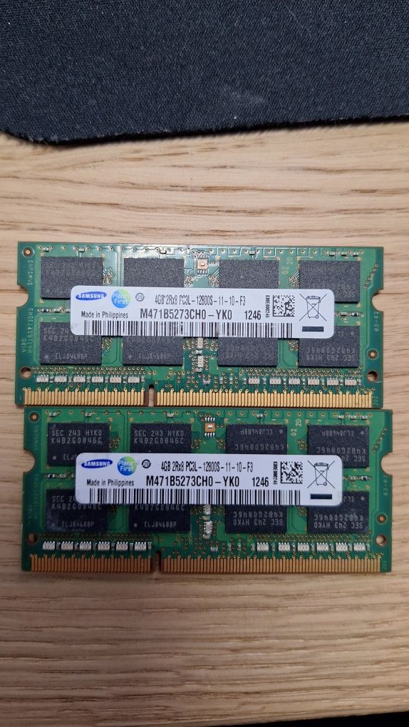 2x4GB RAM DDR3L sodimm