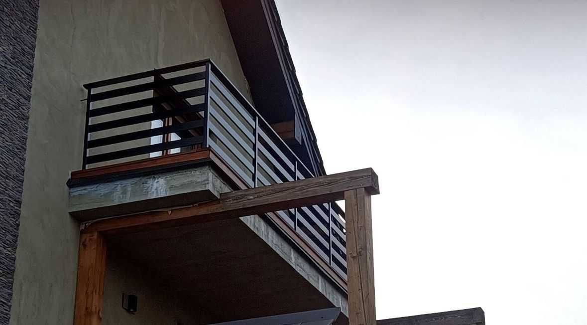 Balustrada balkonowa na balkony malowane proszkowo balustrady alu