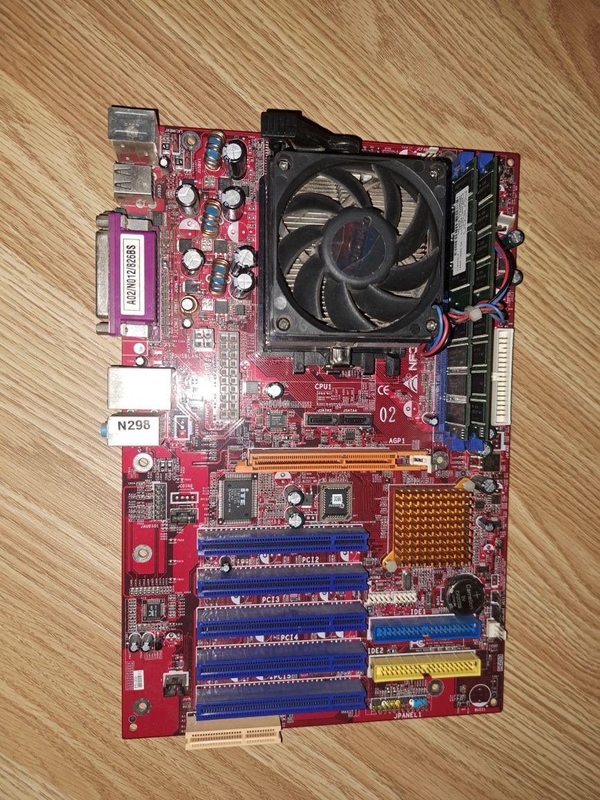 Материнская плата Biostar NF325-A7 socket 754 с AMD Sempron 2600+