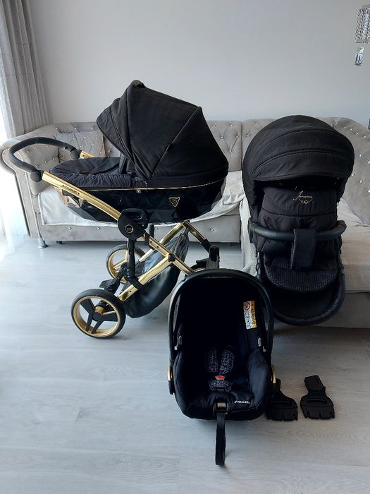 Junama diamond s line 3w1 4w1 czarny czarno zloty wysyłka