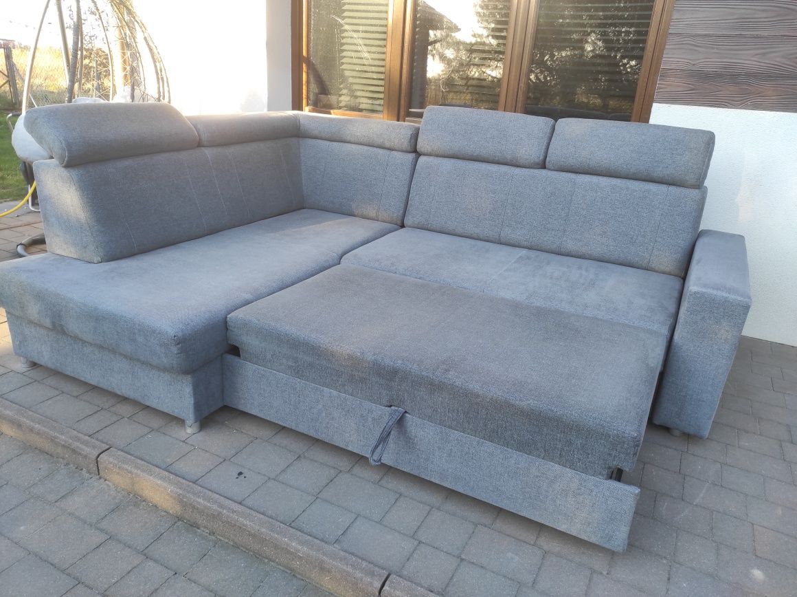 Narożnik z funkcją spania łóżko sofa kanapa