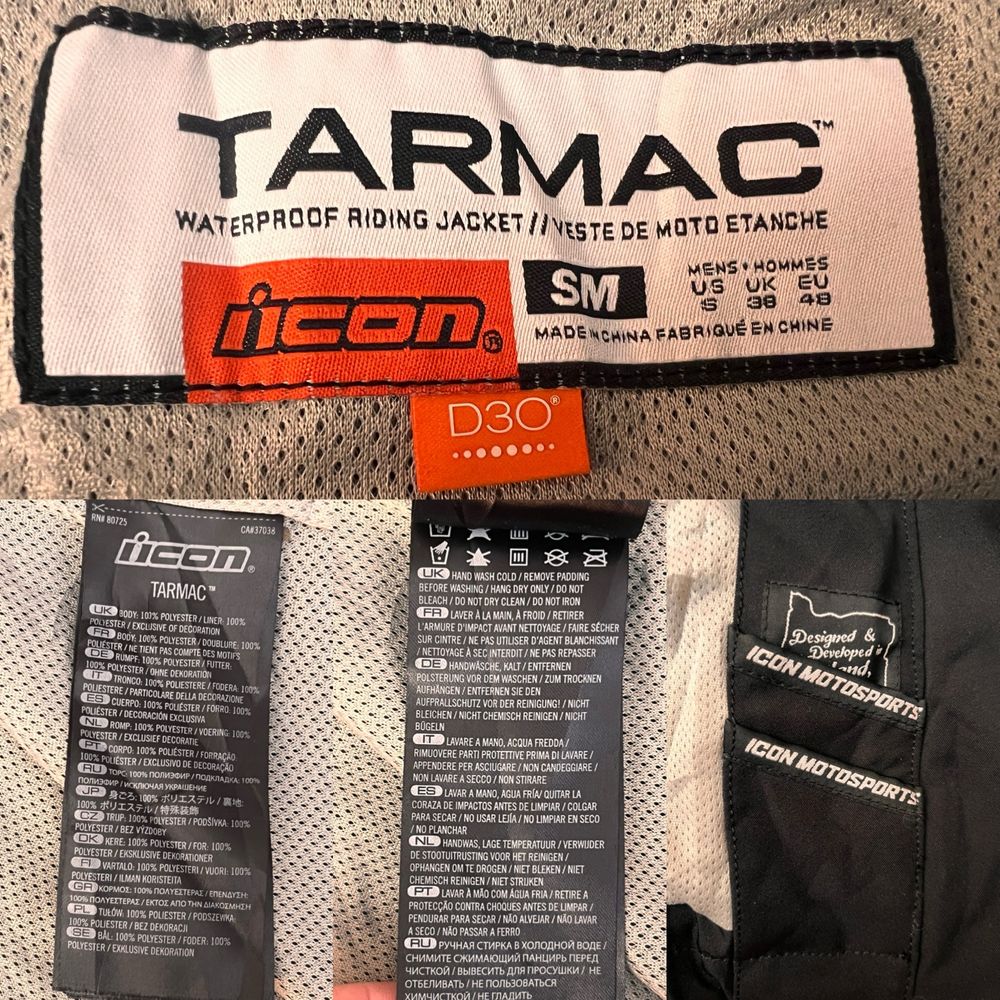 Мотокуртка Текстильна ICON Tarmac Jacket S