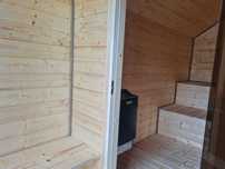 Sauna 2x4 z piecem elektrycznym lub tradycyjnym od ręki