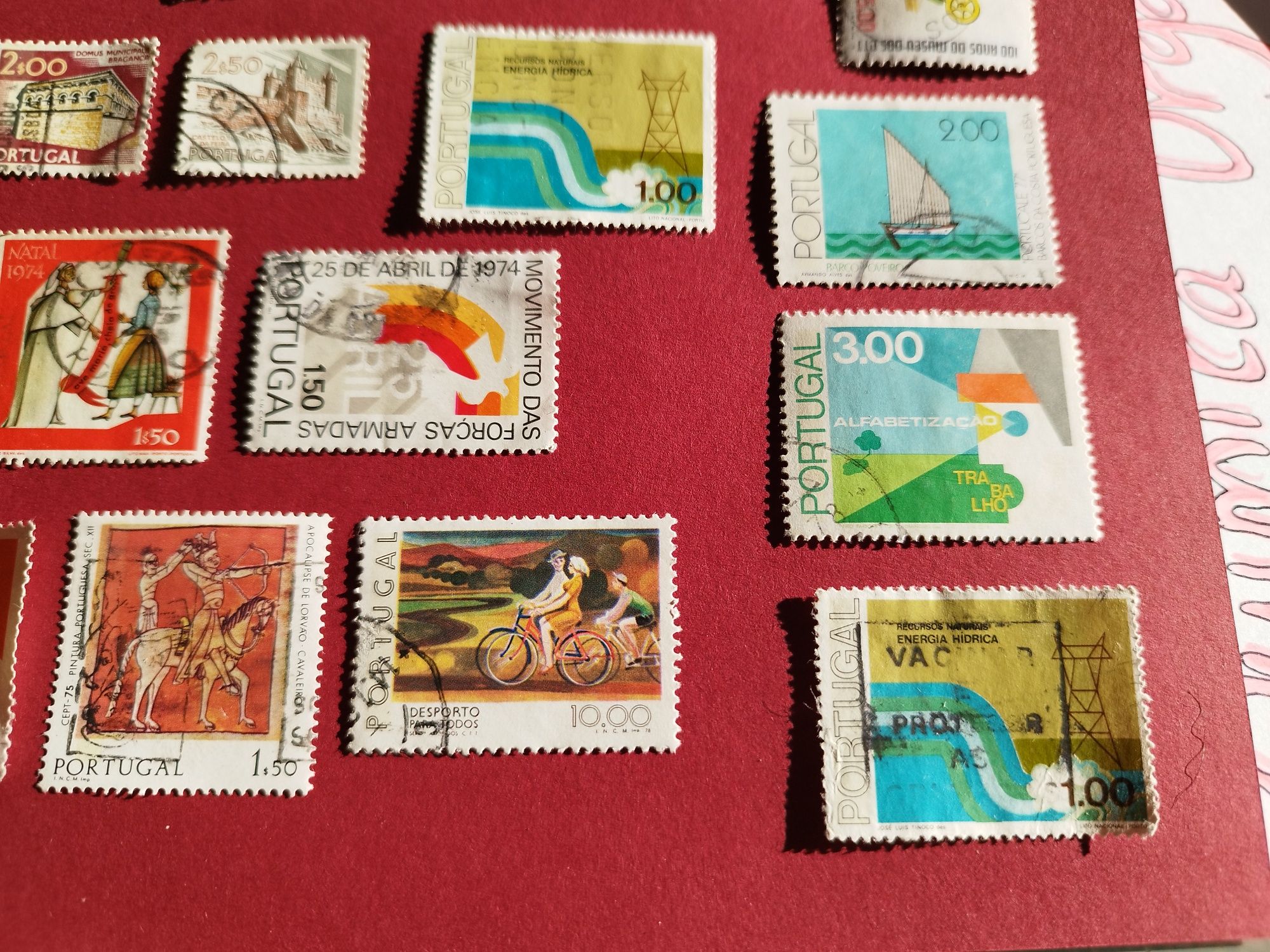 Lote 21 selos anos 70