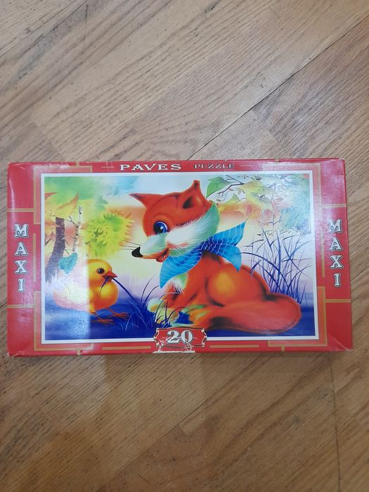 Puzzle duże elementy Maxi dla dziecka lis lisek 20 elementów wyposażen