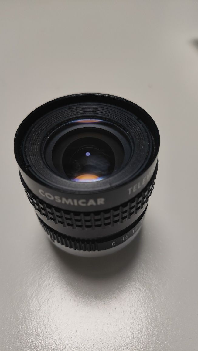 Obiektyw. Cosmicar television lens 8.5 mm