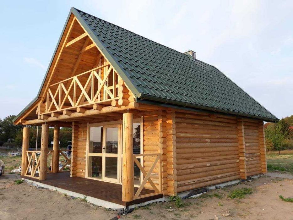 Drewniany Dom z Bala Całoroczny 74m2 Letniskowy