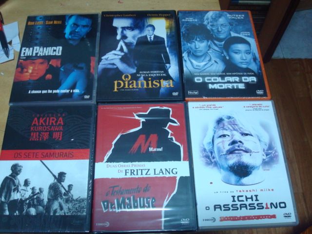 lote 9 dvds originais alguns rarissimos