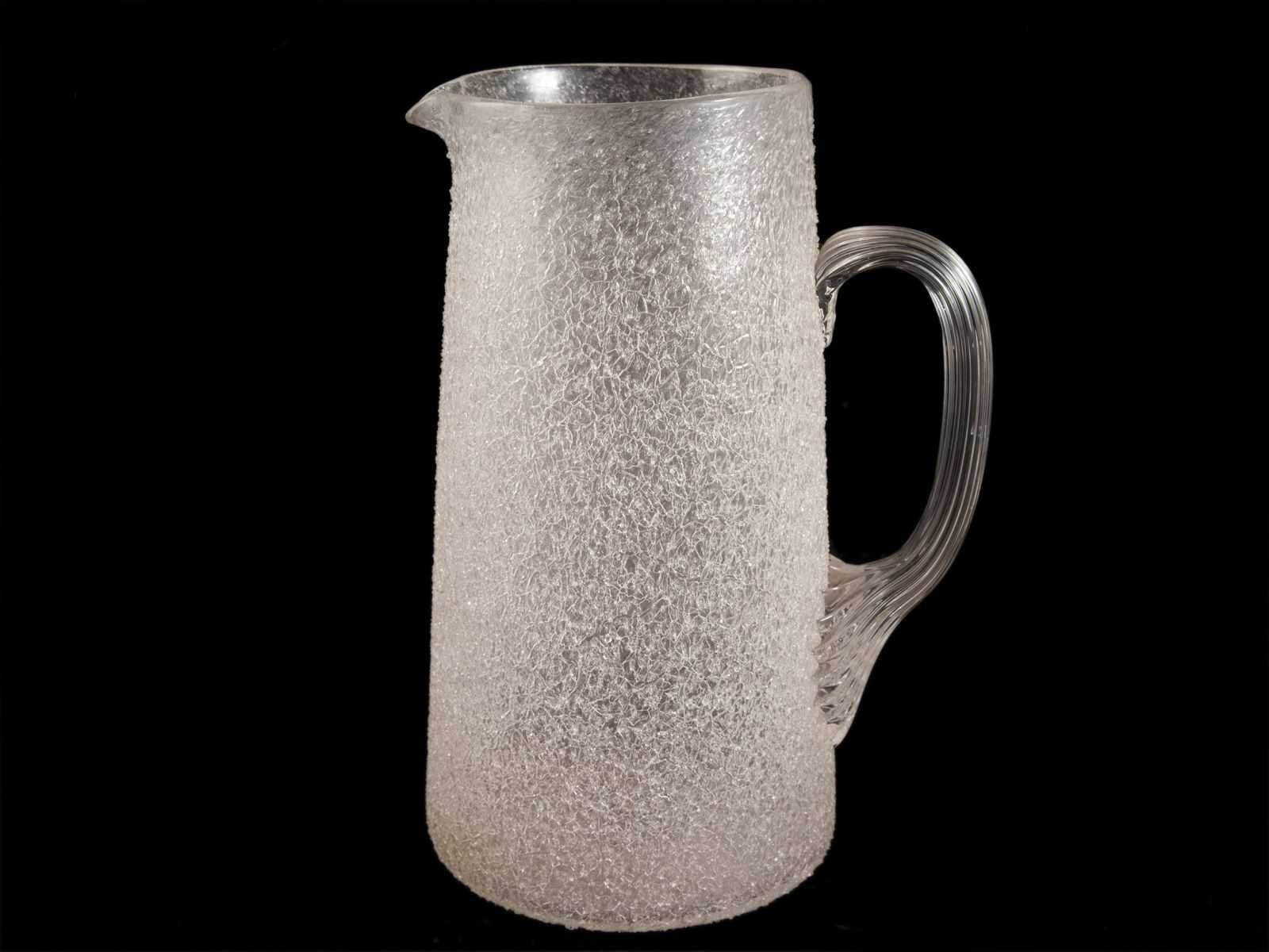 Grande caneca em vidro azul