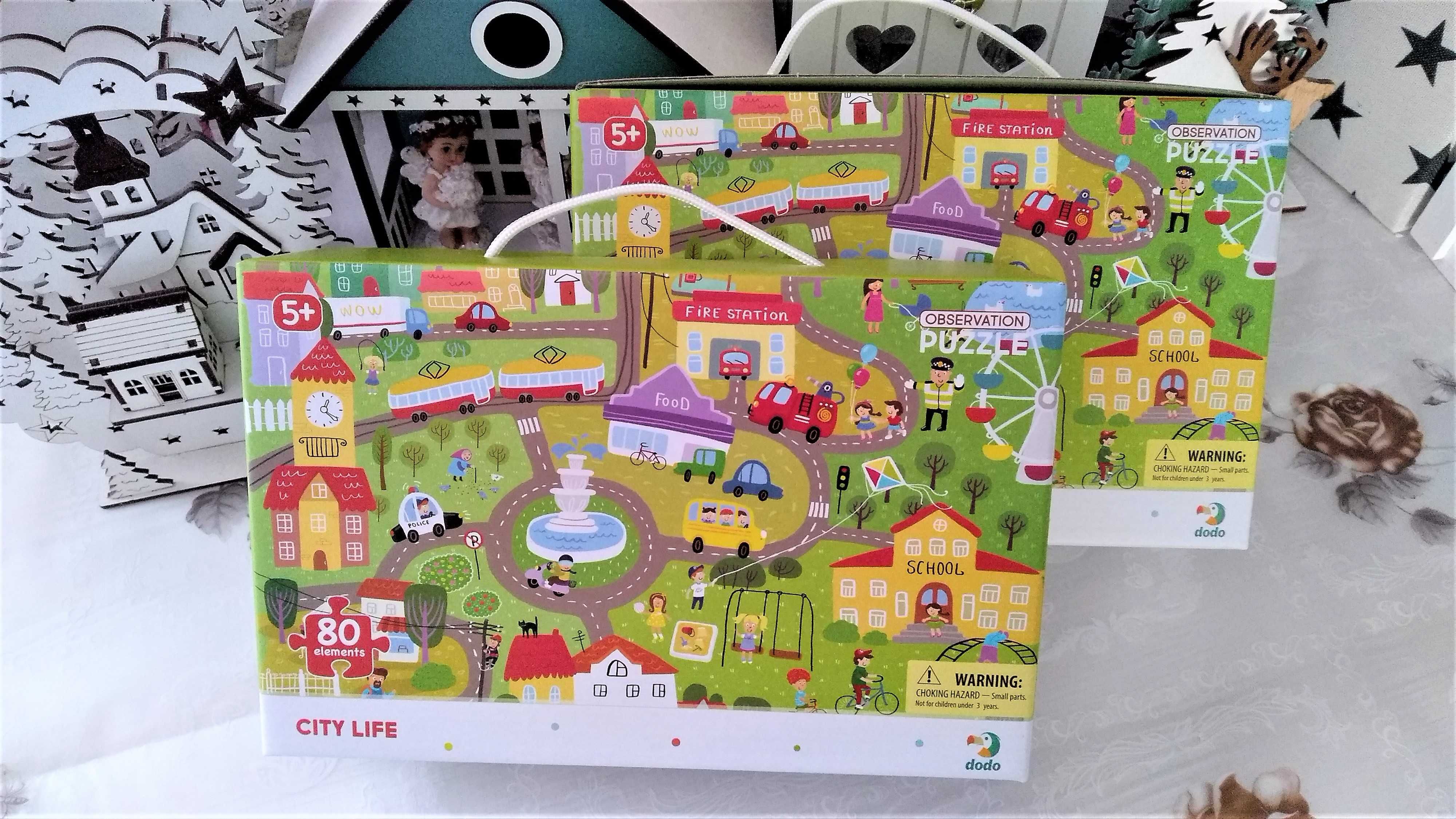 Пазлы большие City life на 80 элементов можно двойне