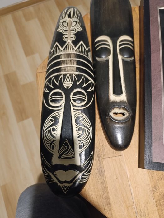 Obrazy + maski styl afrykański cena za 4 szt.