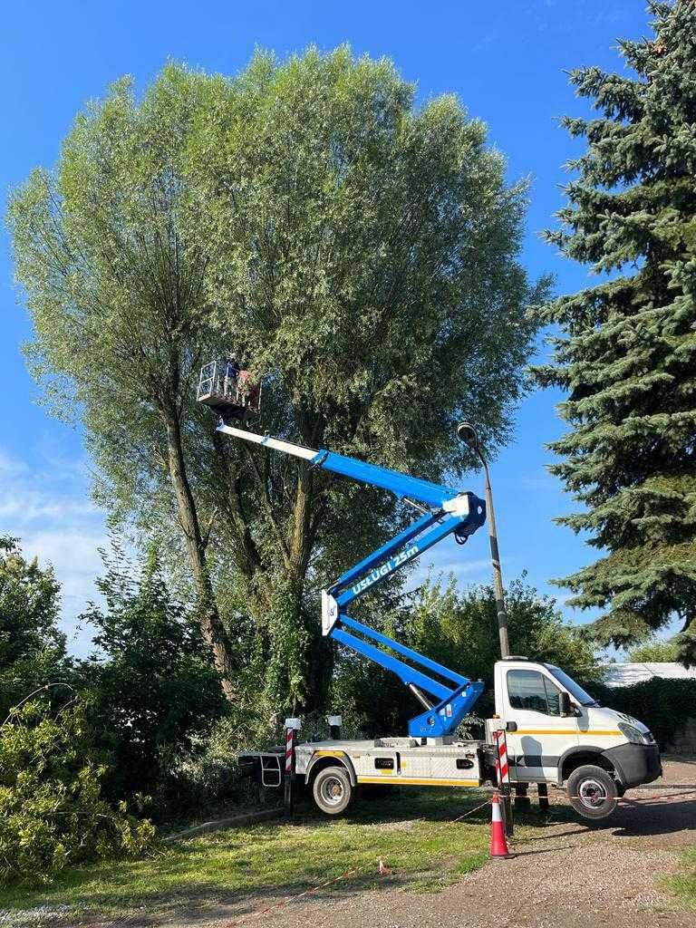 Usługi zwyżka podnośnik koszowy  20m 25m wynajem LEMON LIFT 24h/7