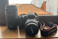 Máquina Fotográfica Canon EOS 200 + Lente 18-55mm + Lente 75-300mm